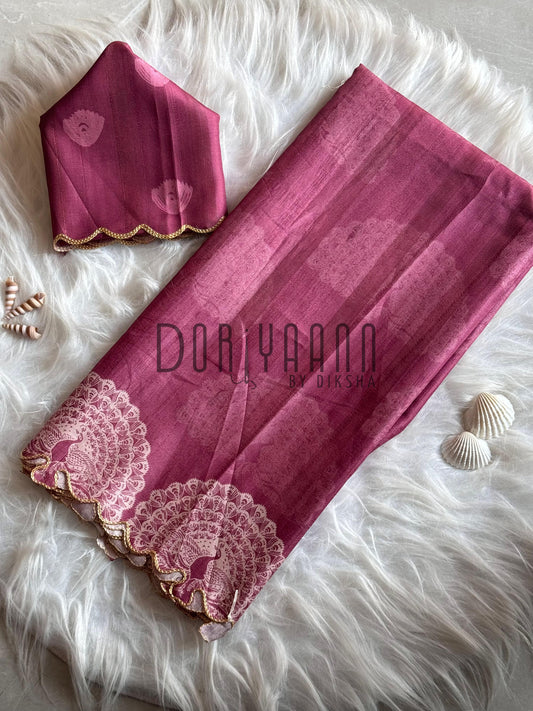 Premium Tussar Silk Saree