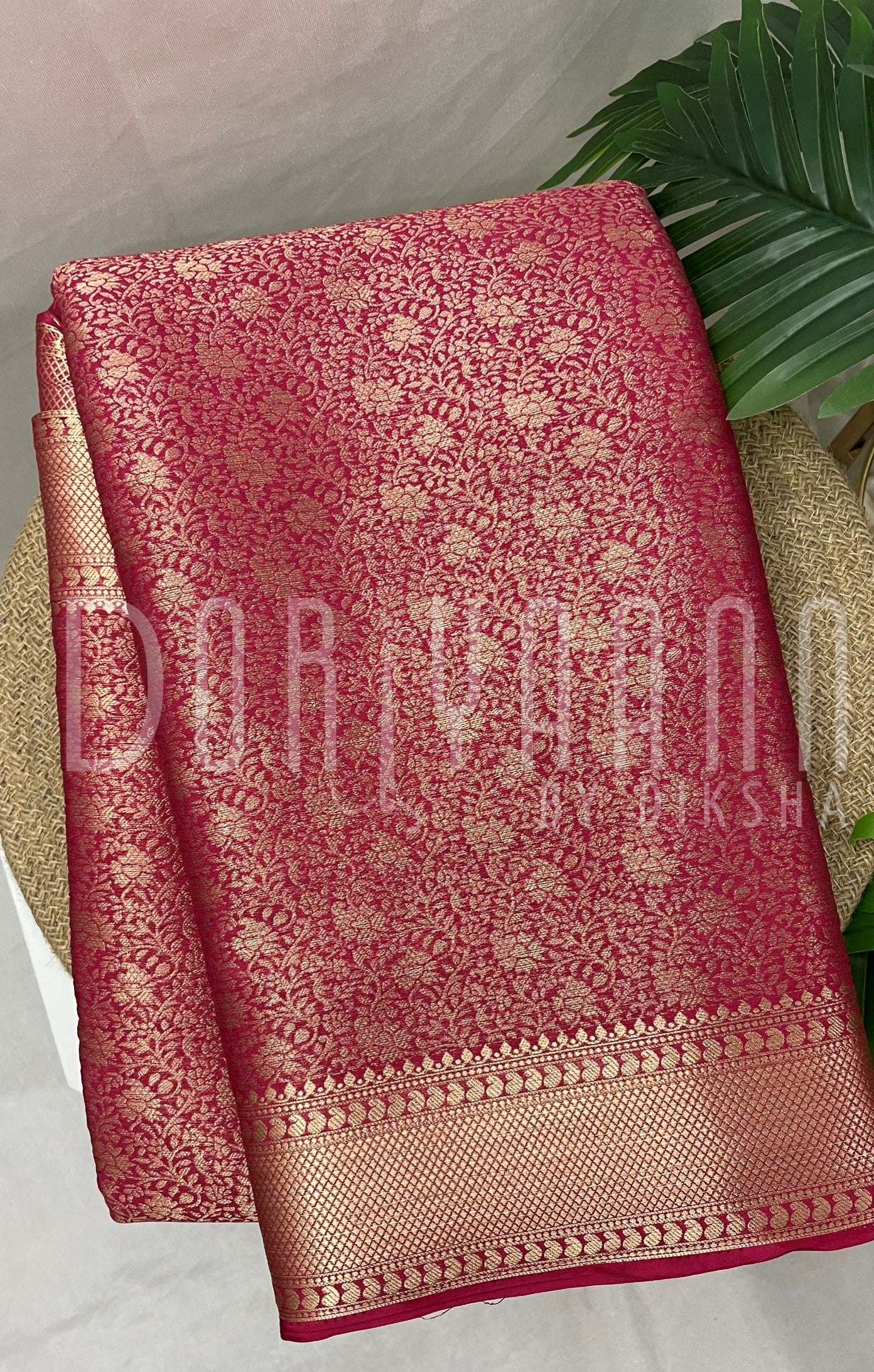 Luxurious Tanchoi Georgette Silk Saree