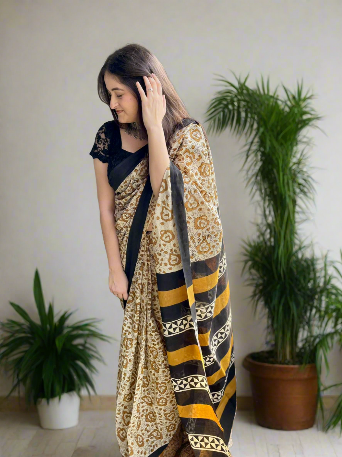 Jaipuri Mul-Cotton Saree