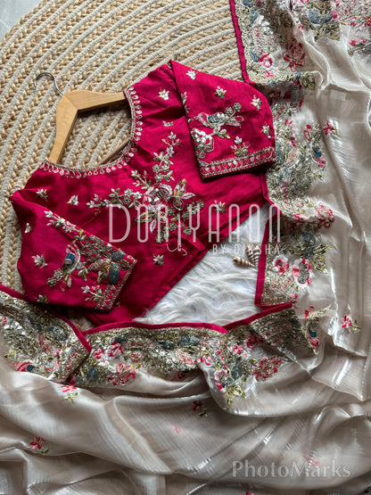 Soft Pure Jimmy cho saree