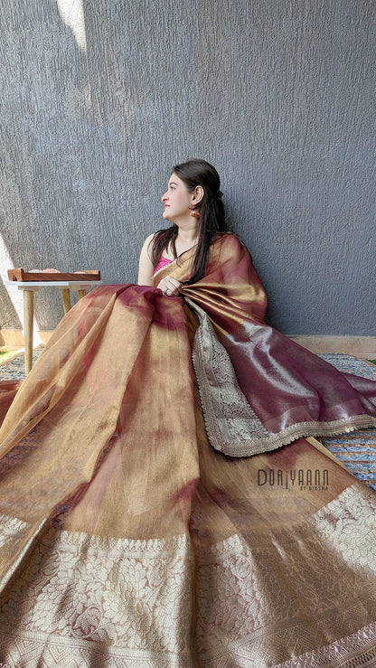 Organza Silk Tissue Saree