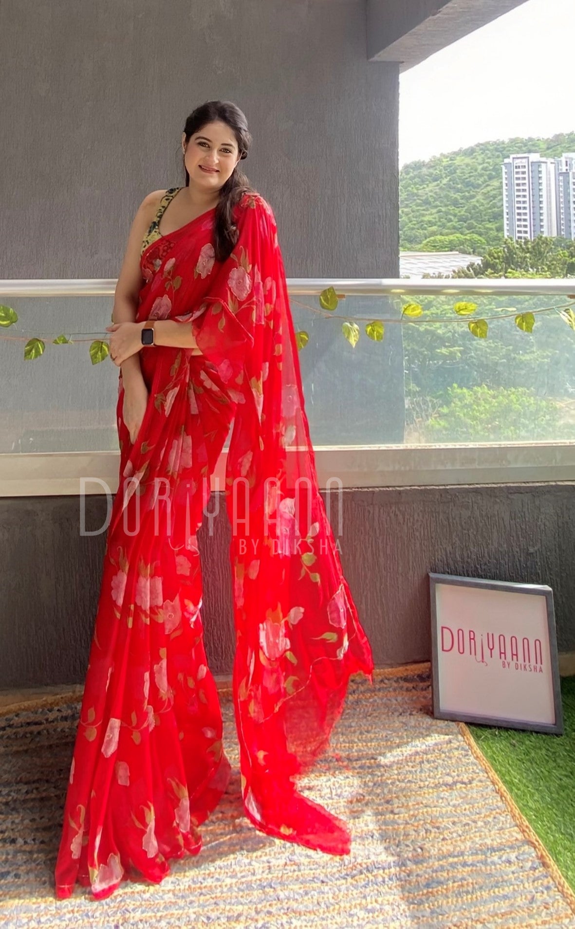 Radiant Pure Chiffon Cut Dana Saree