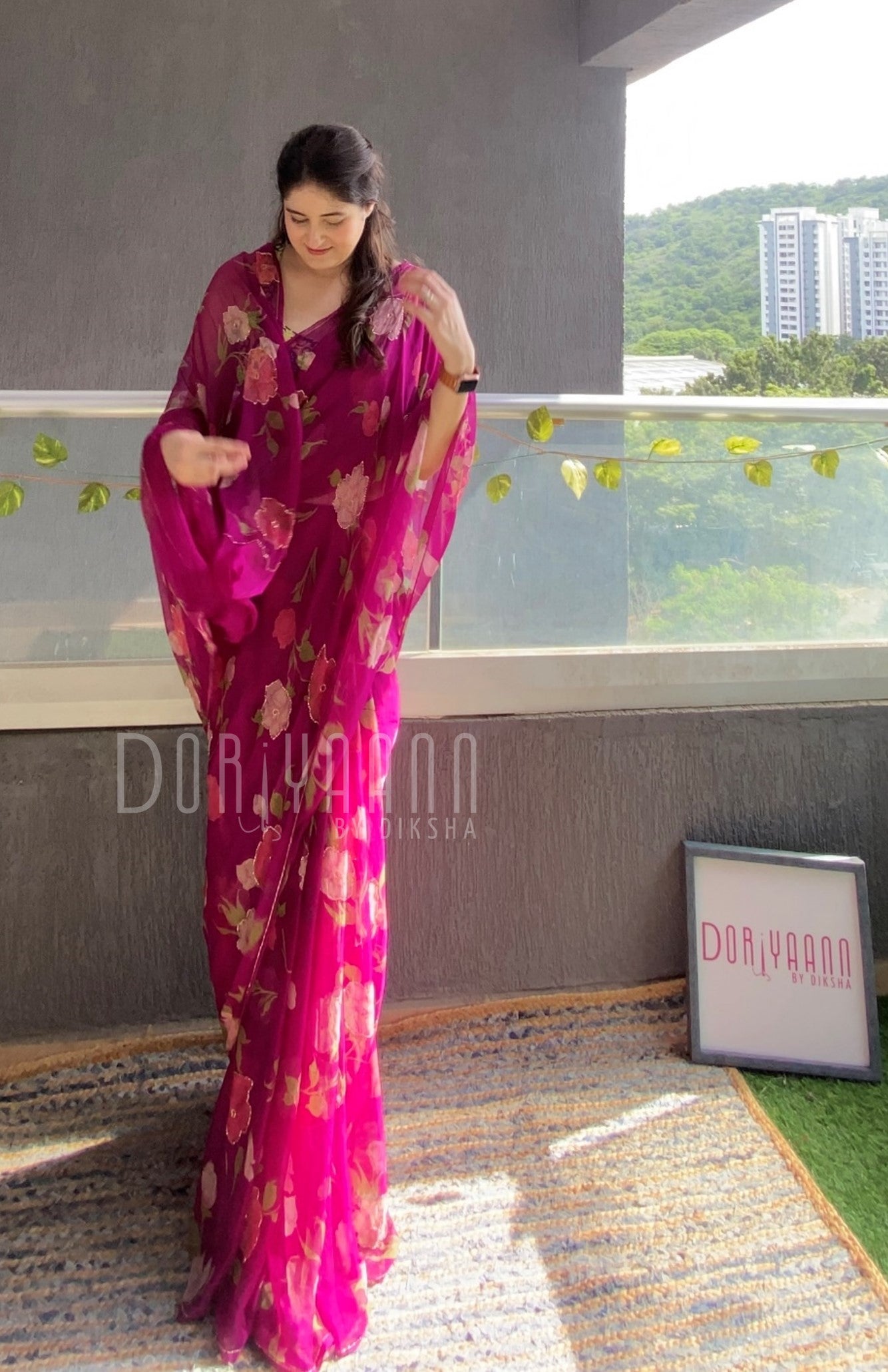 Radiant Pure Chiffon Cut Dana Saree