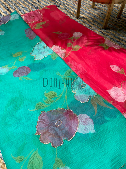 Radiant Pure Chiffon Cut Dana Saree