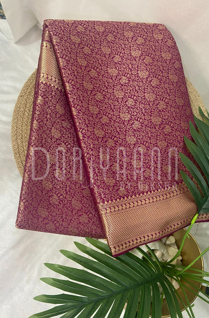 Luxurious Tanchoi Georgette Silk Saree