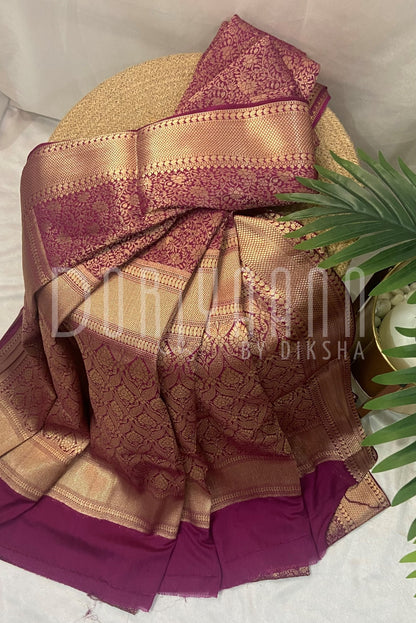 Luxurious Tanchoi Georgette Silk Saree