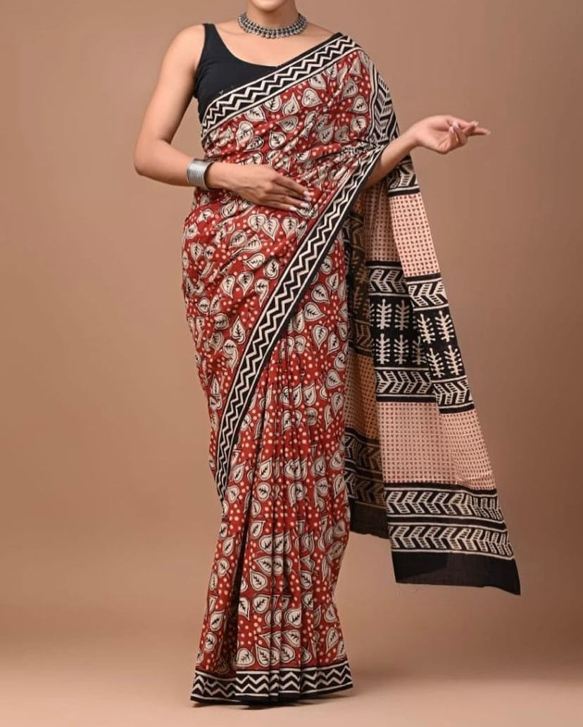 Jaipuri Mul-Cotton Saree